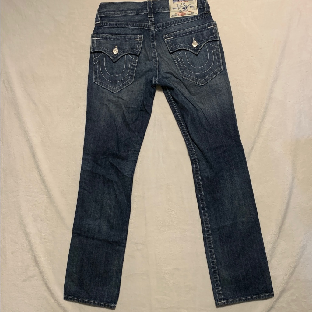 True Reglion World Tour Ricky Straight Jeans Size 29 X 34